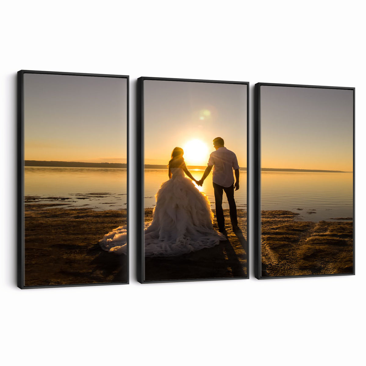 CSTM911-MGV-CV-48X32-3P - Personalized Custom Wall Art, Create Your Own Photo Canvas Print, 3 Panel Set