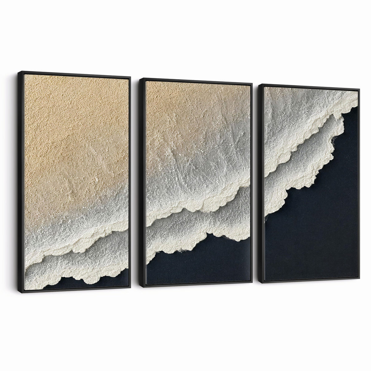 32969959-MGV-CV-24X16 - Abstract Ocean Wave Canvas Wall Art, Coastal Beach Wall Decor for Living Room