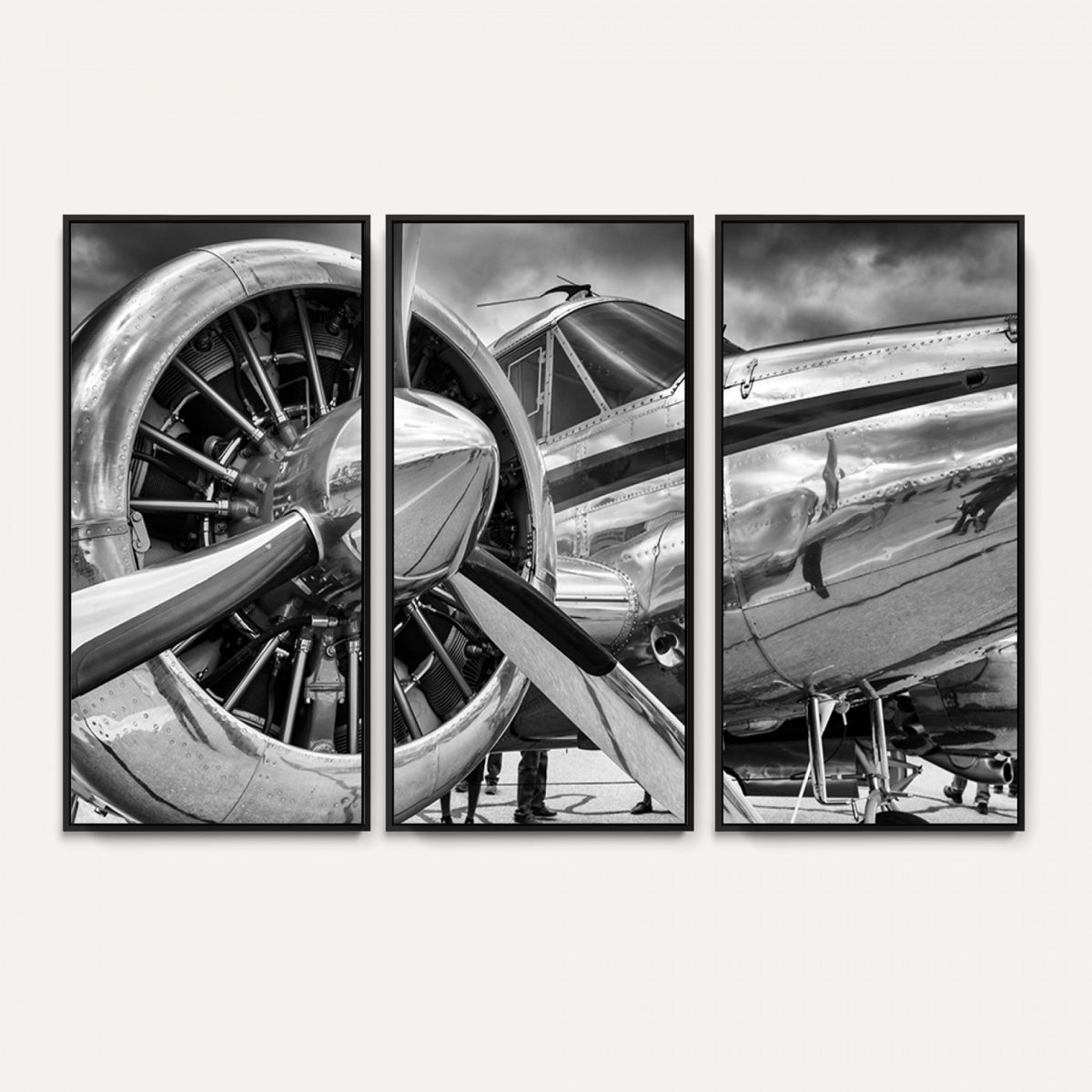 40672-MGV-CV-36X24 - Vintage Antique Airplane Wall Art Canvas Print
