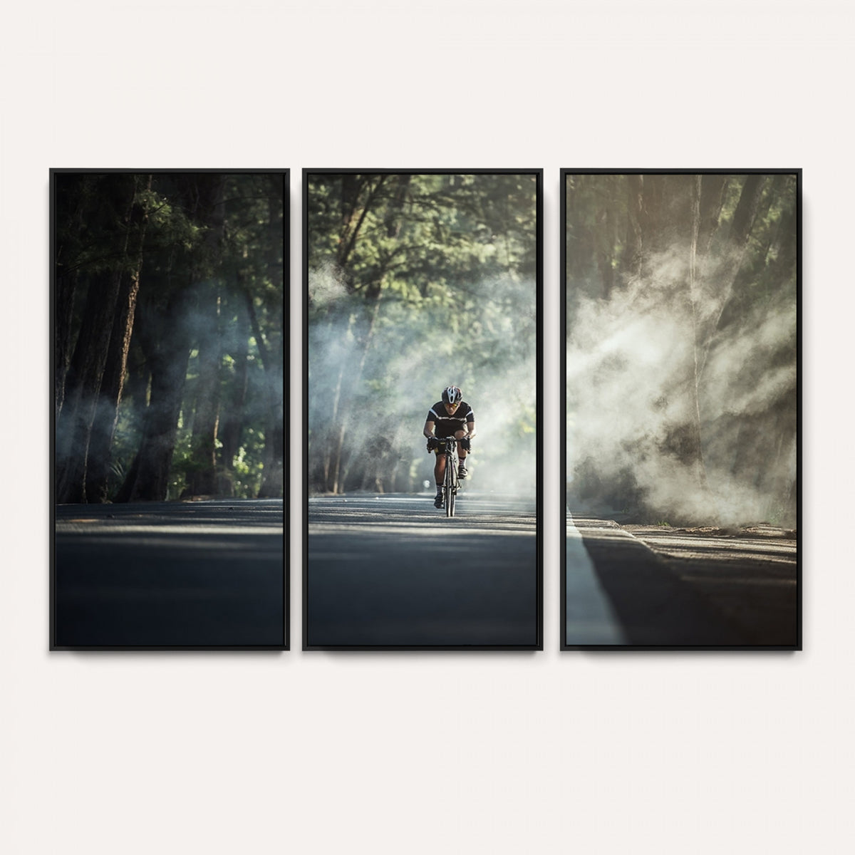 60298-MGV-CV-36X24 - Cycling Road Bike in the Morning, Cycling Road Bike Canvas Print