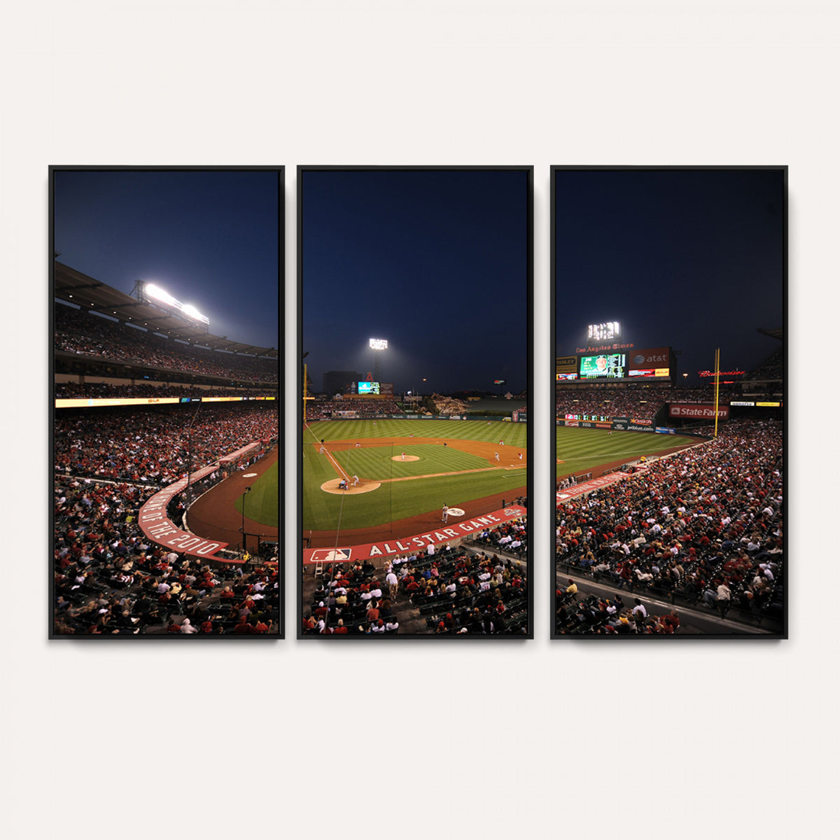 88896-MGV-CV-36X24 - Los Angeles Angels Baseball Team Print, Anaheim Angel Stadium Wall Art