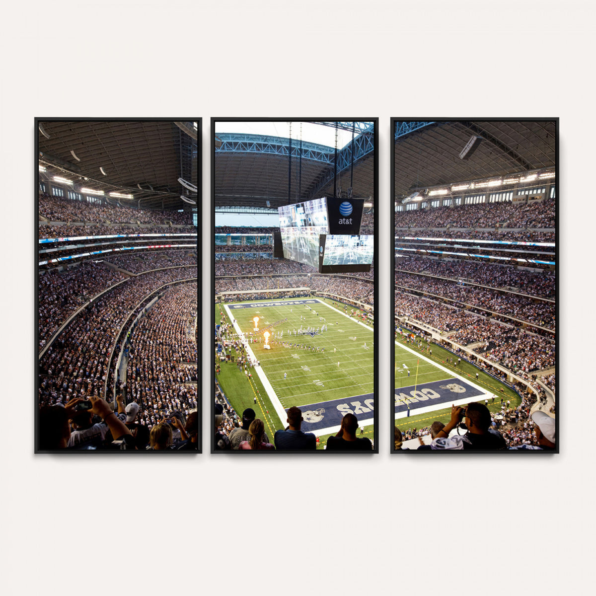 82096-MGV-CV-36X24 - Dallas Cowboys Football Team Print - Arlington AT&T Stadium Wall Art Canvas Print