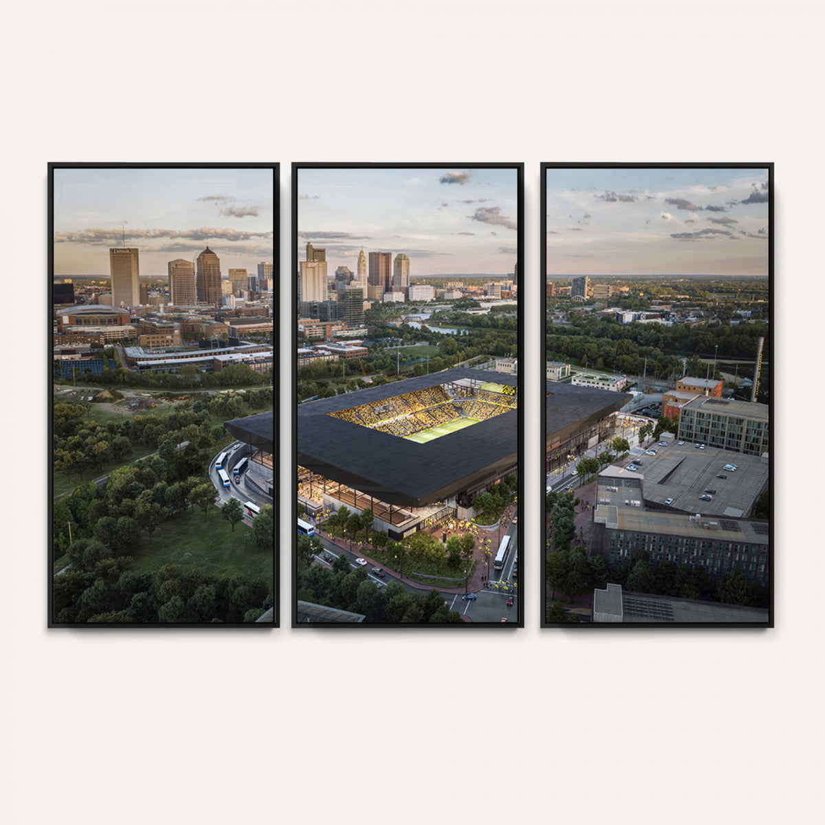90971-MGV-CV-36X24 - Columbus Crew Soccer Team Print - Columbus Crew Stadium Wall Art, Columbus Crew Soccer Wall Art