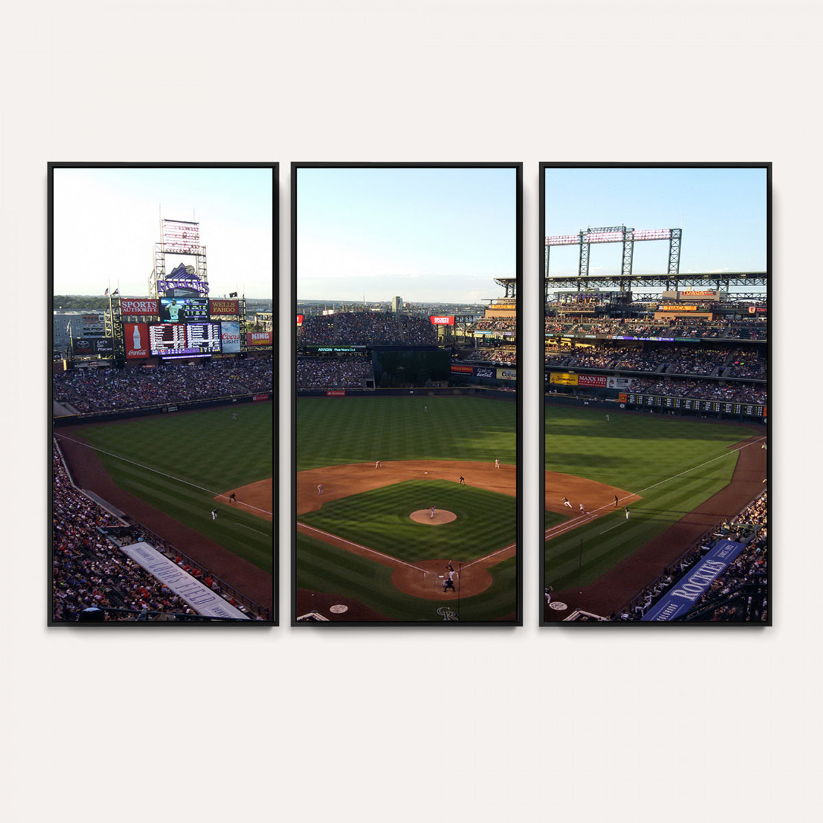 21638-MGV-CV-36X24 - Colorado Rockies Coors Field Wall Art Canvas Print, MLB Baseball Stadium