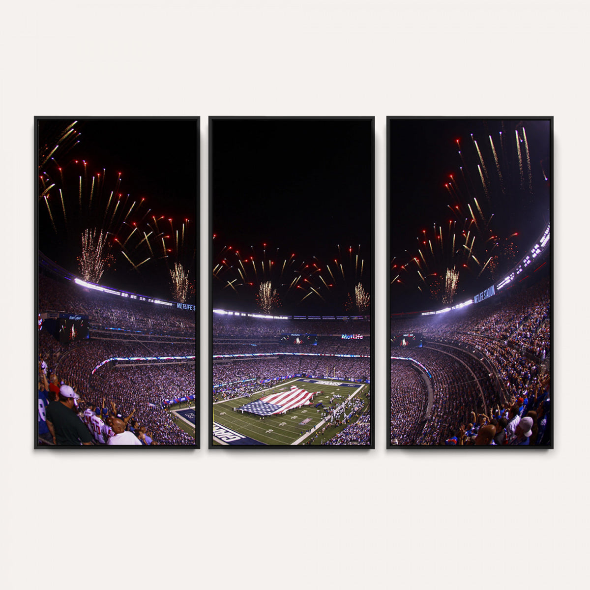 56360-MGV-CV-36X24 - New York Giants Football Team Print, East Rutherford MetLife Stadium Wall Art