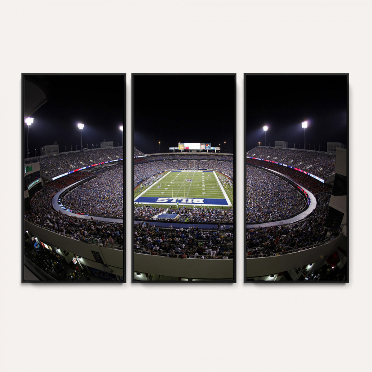 98546-MGV-CV-36X24 - Buffalo Bills NFL Football Team Print, Buffalo Highmark Stadium Wall Art
