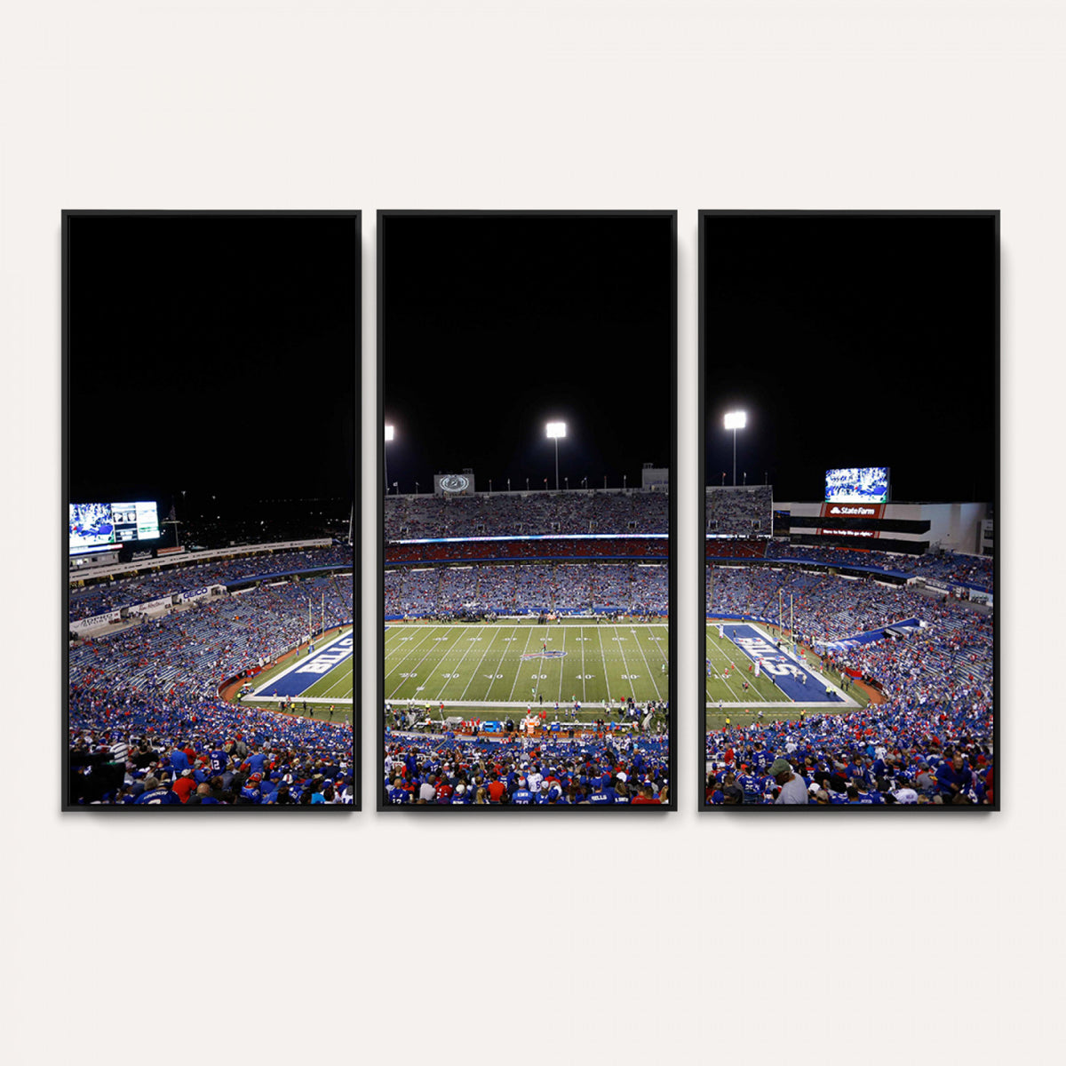 59036-MGV-CV-36X24 - Buffalo Bills Wall Art, Buffalo Bills Stadium Canvas Print for Sports Decor