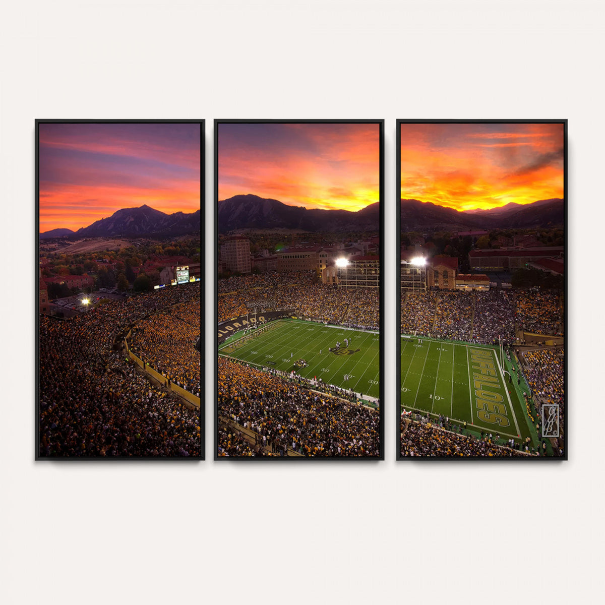 84649-MGV-CV-36X24 - Folsom Field, University of Colorado Buffaloes Football, Extra Large Game Room Wall Decor