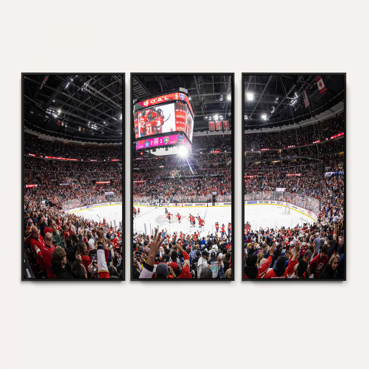 15750-MGV-CV-36X24 - Amerant Bank Arena Wall Art Canvas Print, Hockey Arena