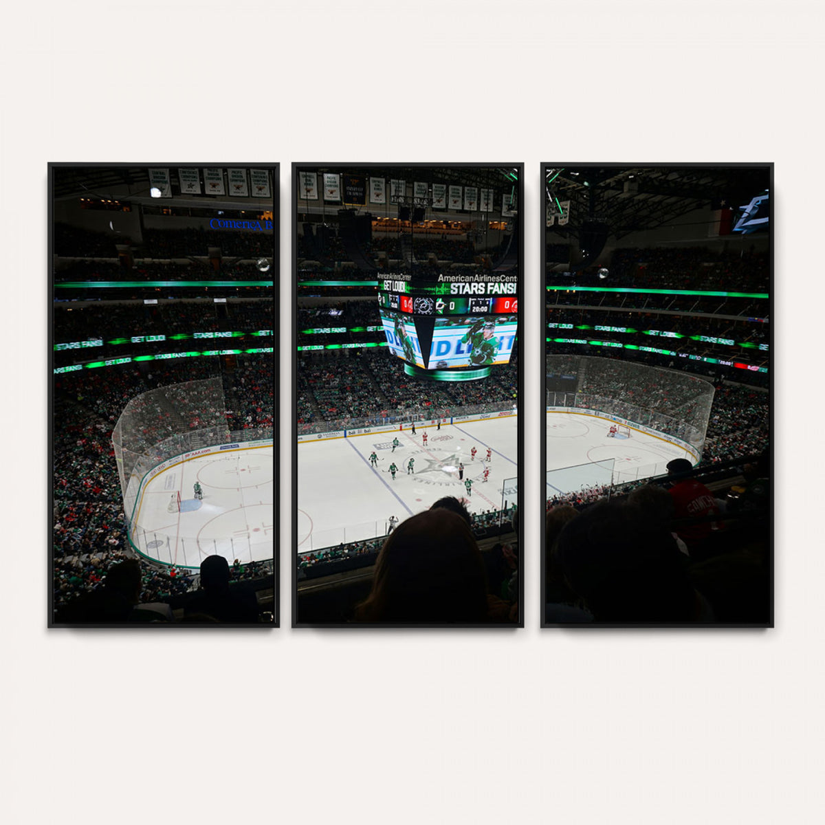 13876-MGV-CV-36X24 - American Airlines Center Dallas Stars Wall Art Canvas Print