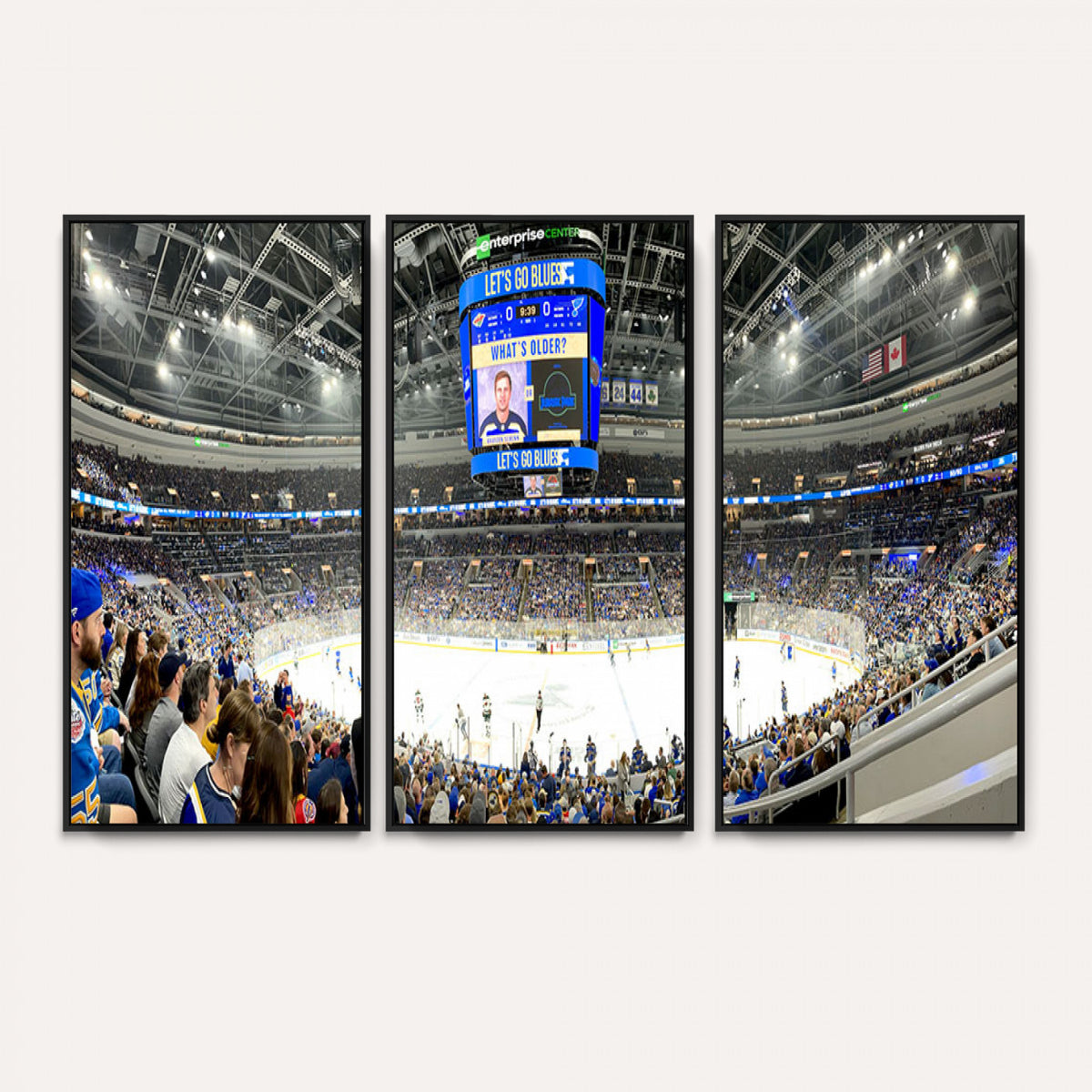 55708-MGV-CV-36X24 - Enterprise Center, Missouri St. Louis Blues Ice Hockey