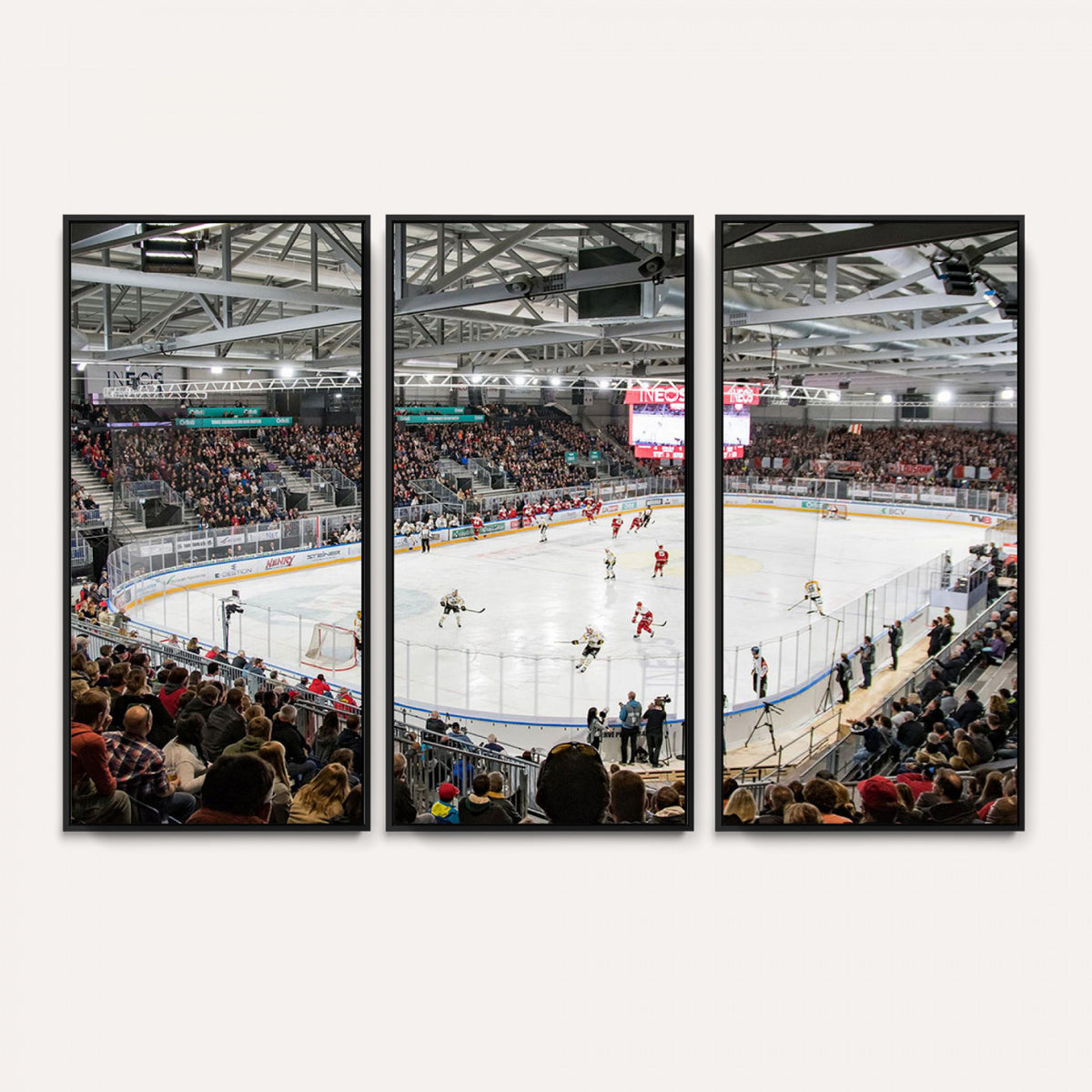 79352-MGV-CV-36X24 - Lausanne Arena Ice Hockey Stadium Wall Art Canvas Print