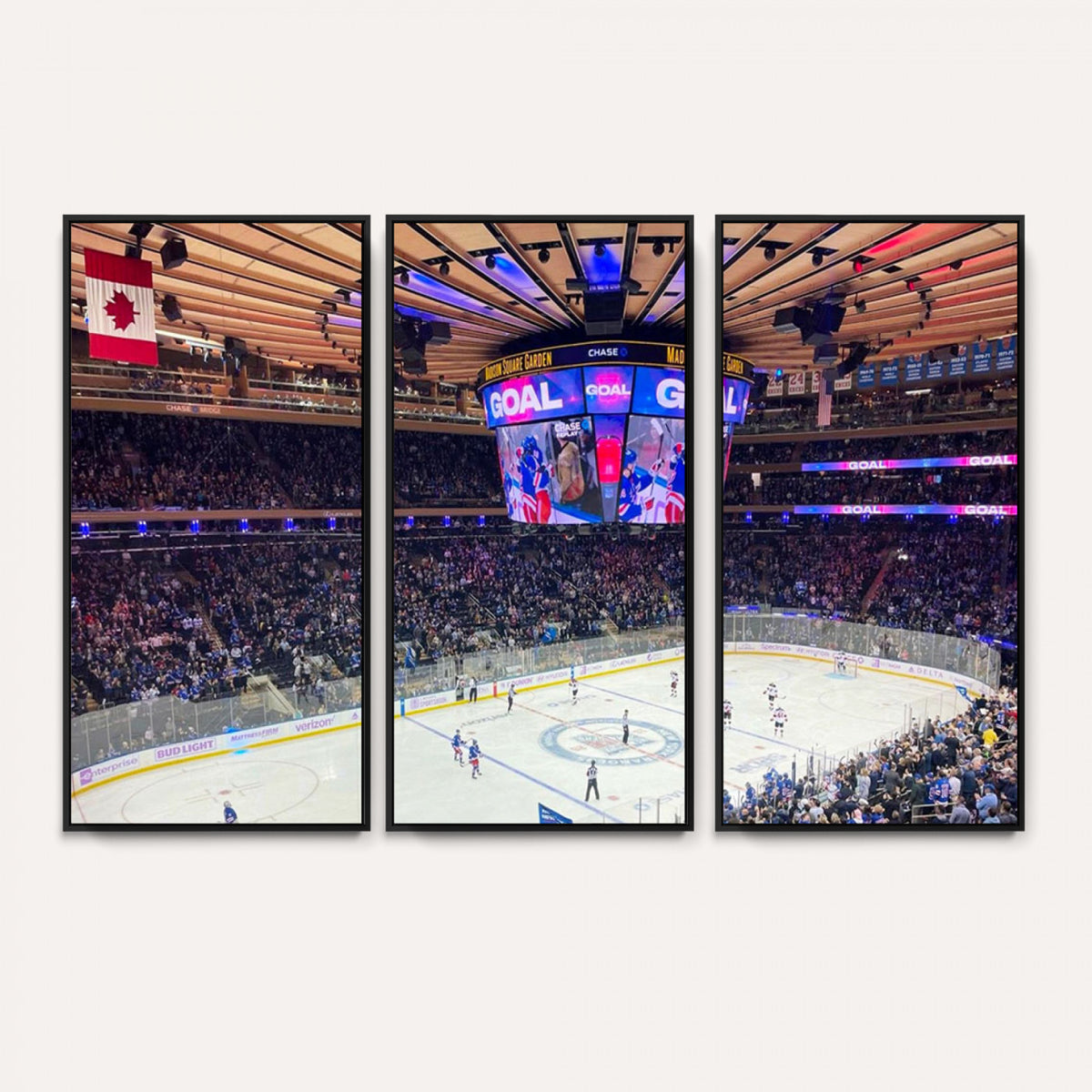 36401-MGV-CV-36X24 - Madison Square Garden New York Rangers Hockey Stadium Wall Art Canvas