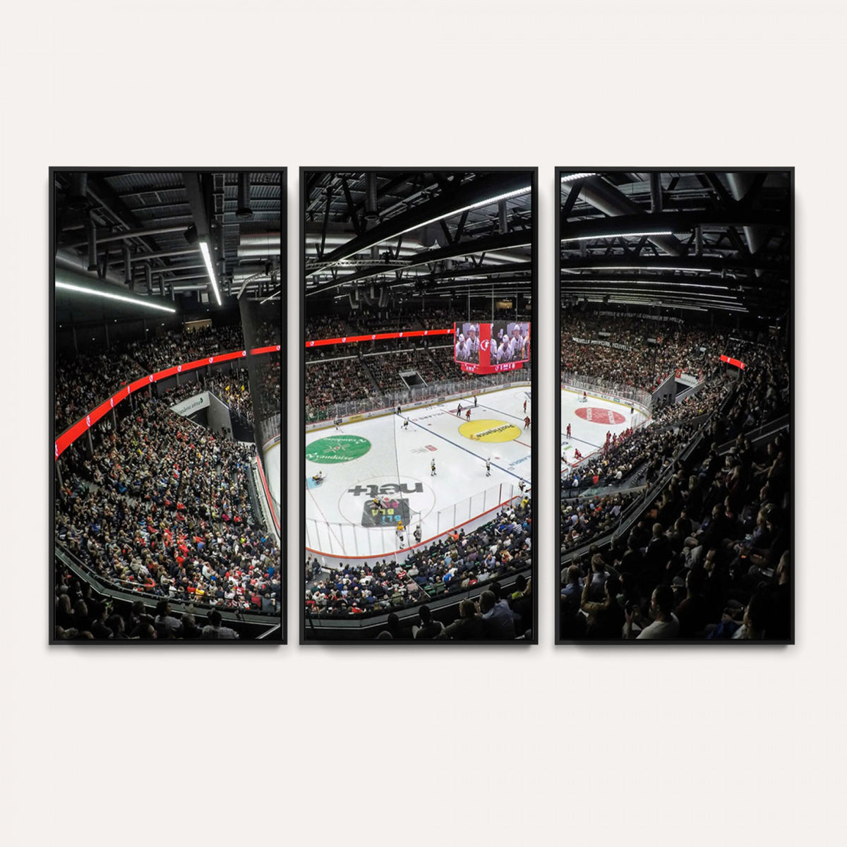 46282-MGV-CV-36X24 - Vaudoise Lausanne Ice Hockey Arena Stadium Wall Art Canvas