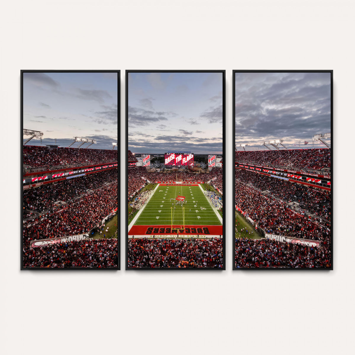 35698-MGV-CV-36X24 - Florida Tampa Raymond James Stadium Wall Art Canvas Print - NFL Football Stadium Print Canvas