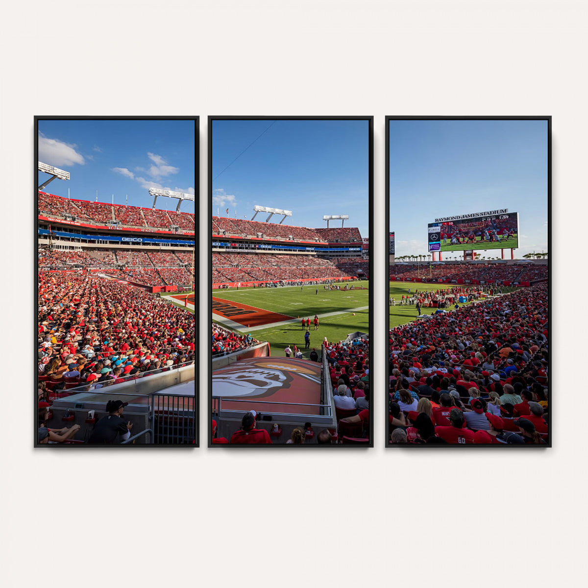 65229-MGV-CV-36X24 - Florida Tampa Raymond James Stadium Wall Art Canvas Print - NFL Football Stadium Print