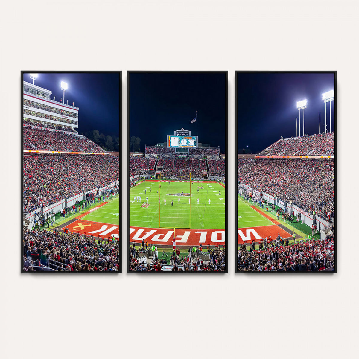23086-MGV-CV-36X24 - NC State Wolfpack Canvas Print - Raleigh Carter-Finley Stadium Wall Art, Football Team Canvas Print