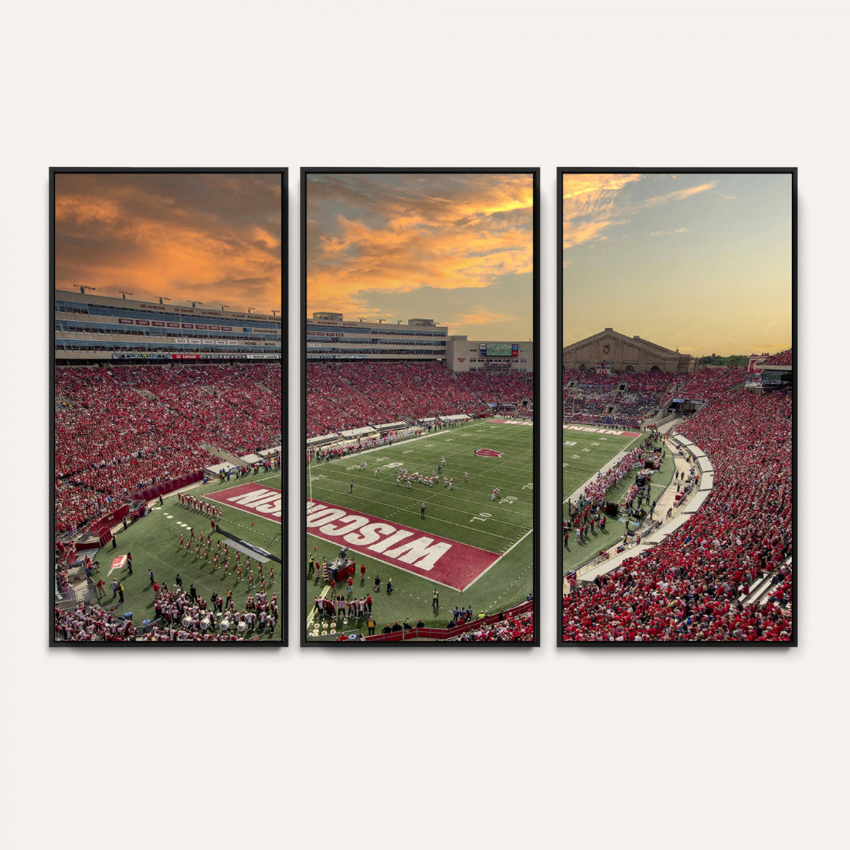 41472-MGV-CV-36X24 - Camp Randall Stadium Wisconsin Badgers Large Wall Art Canvas Print | College Football Stadium Wall