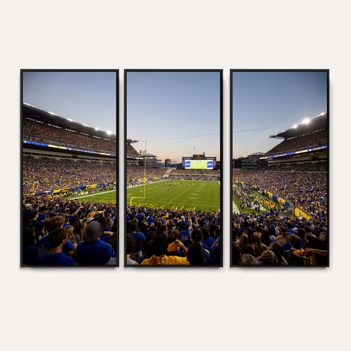 41853-MGV-CV-36X24 - Pittsburgh Panthers Football Team Print - Pittsburgh Acrisure Stadium Wall Art Canvas Print