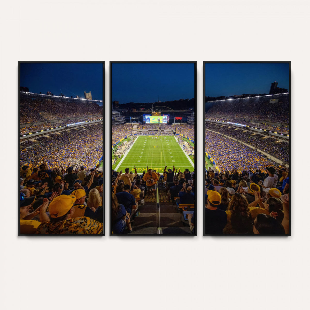 62297-MGV-CV-36X24 - Pittsburgh Panthers Football Team Print - Pittsburgh Acrisure Stadium Wall Art Canvas Print