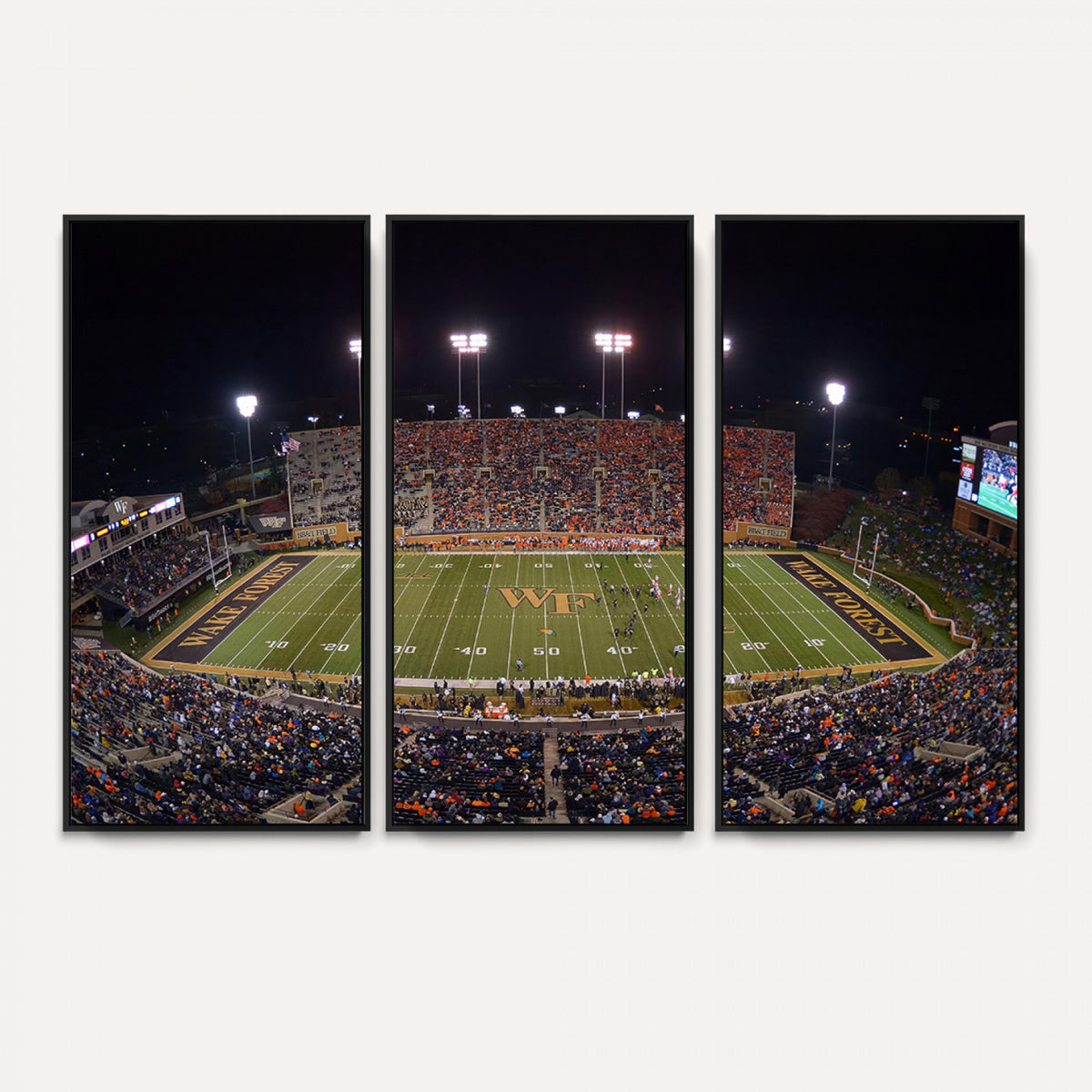 26033-MGV-CV-36X24 - Demon Deacons Print Canvas, Football Team Print