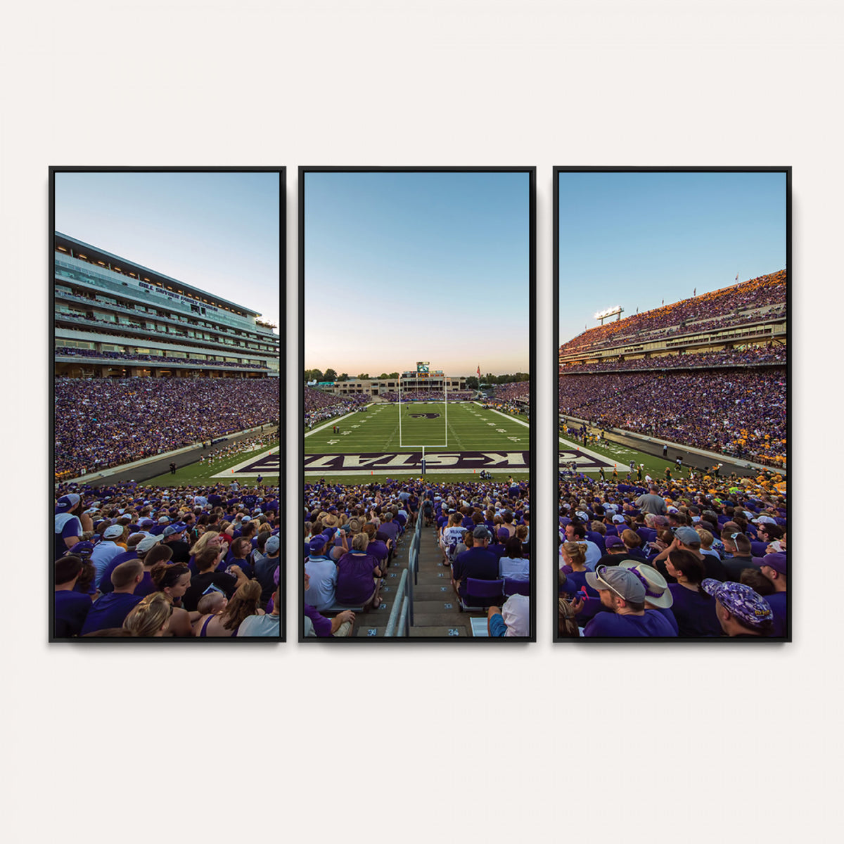 82792-MGV-CV-36X24 - Kansas State University Wildcats Football Team Print - Manhattan Bill Snyder Family Football Stadium