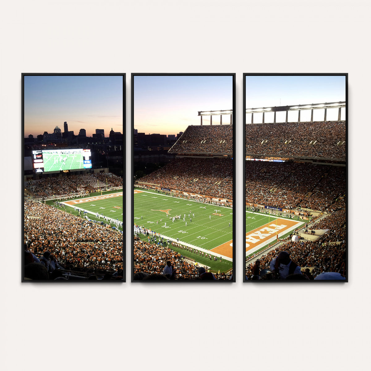 11455-MGV-CV-36X24 - Darrell K Royal-Texas Memorial Stadium Canvas Wall Art - Texas Longhorns Football Match
