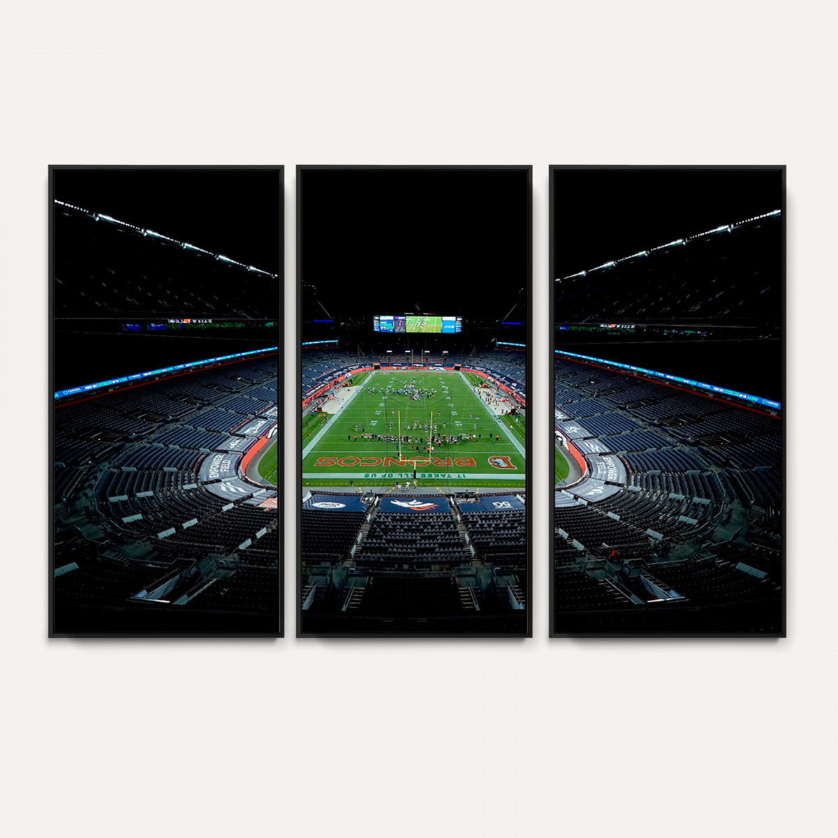 14797-MGV-CV-36X24 - Denver Broncos Football Team Print Canvas- Denver Empower Field at Mile High Stadium Wall Art Canvas