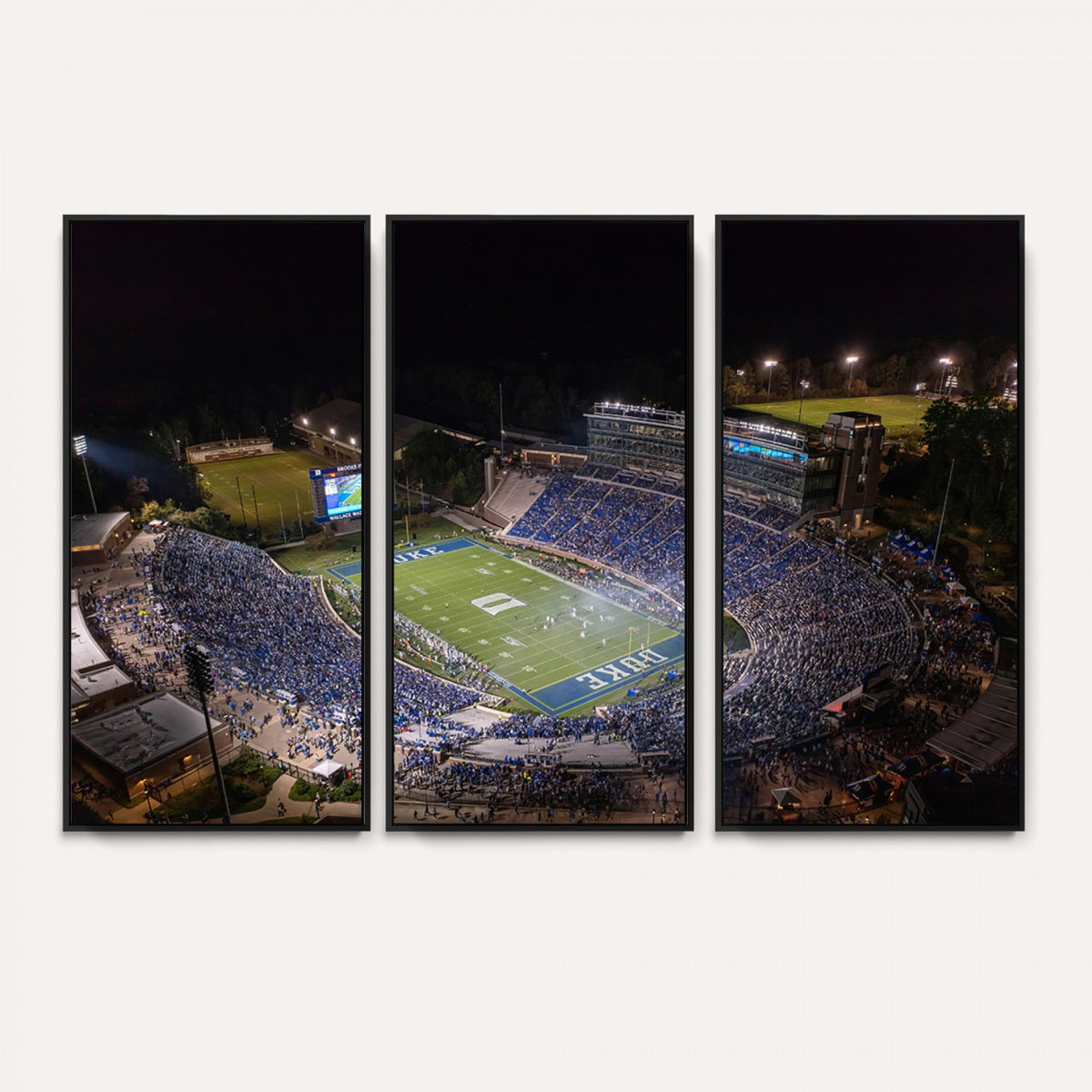 42347-MGV-CV-36X24 - Duke University Blue Devils Football Print Canvas - Durham Wallace Wade Stadium Wall Art Canvas