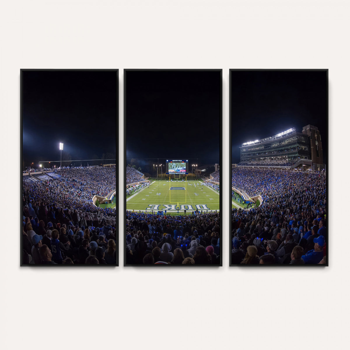 21070-MGV-CV-36X24 - Duke University Blue Devils Football Team Print - Durham Wallace Wade Stadium Wall Art Canvas Print