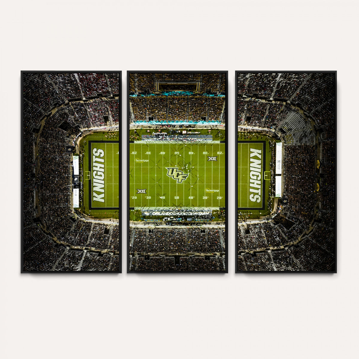 58050-MGV-CV-36X24 - UCF Knights Football Team Print - Orlando FBC Mortgage Stadium Wall Art, UCF Knights Canvas Print