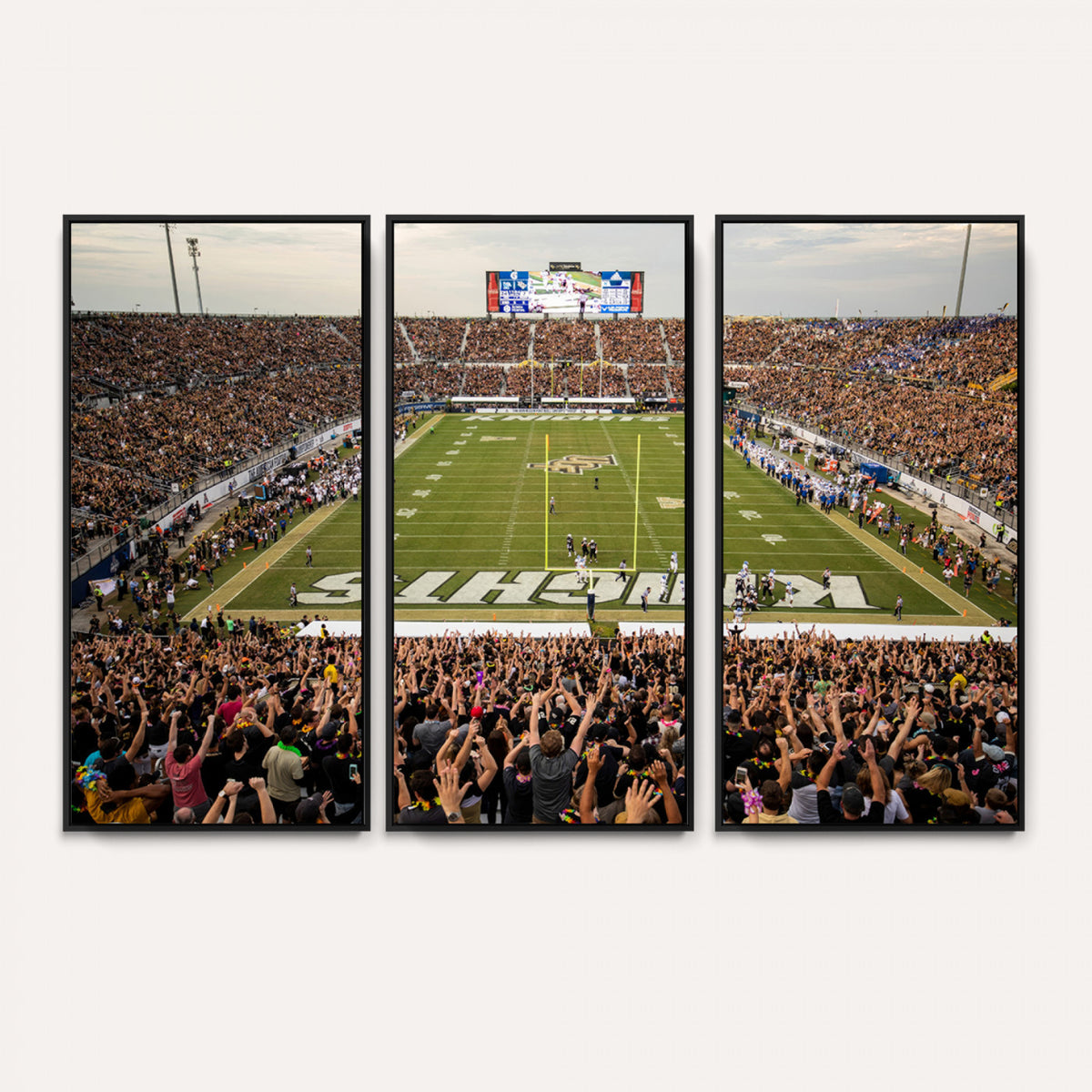 38659-MGV-CV-36X24 - UCF Knights Football Team Print - Orlando FBC Mortgage Stadium Canvas Print