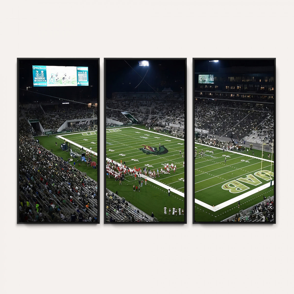 81740-MGV-CV-36X24 - UAB Blazers Football Team Print - Birmingham Protective Stadium Wall Art Canvas Print