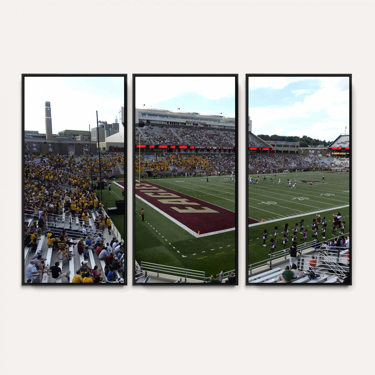 61503-MGV-CV-36X24 - Boston College Eagles Football Team Print - Boston Alumni Stadium Wall Art Canvas Print