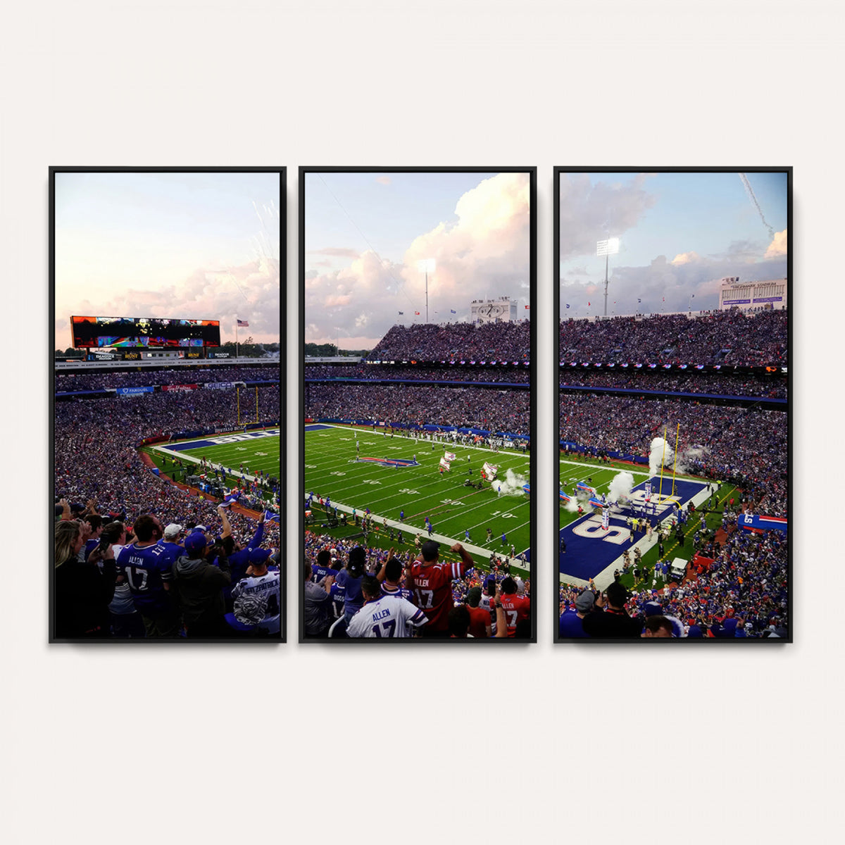 64066-MGV-CV-36X24 - Buffalo Bills Football Team Print - Buffalo Highmark Stadium Wall Art Canvas Print