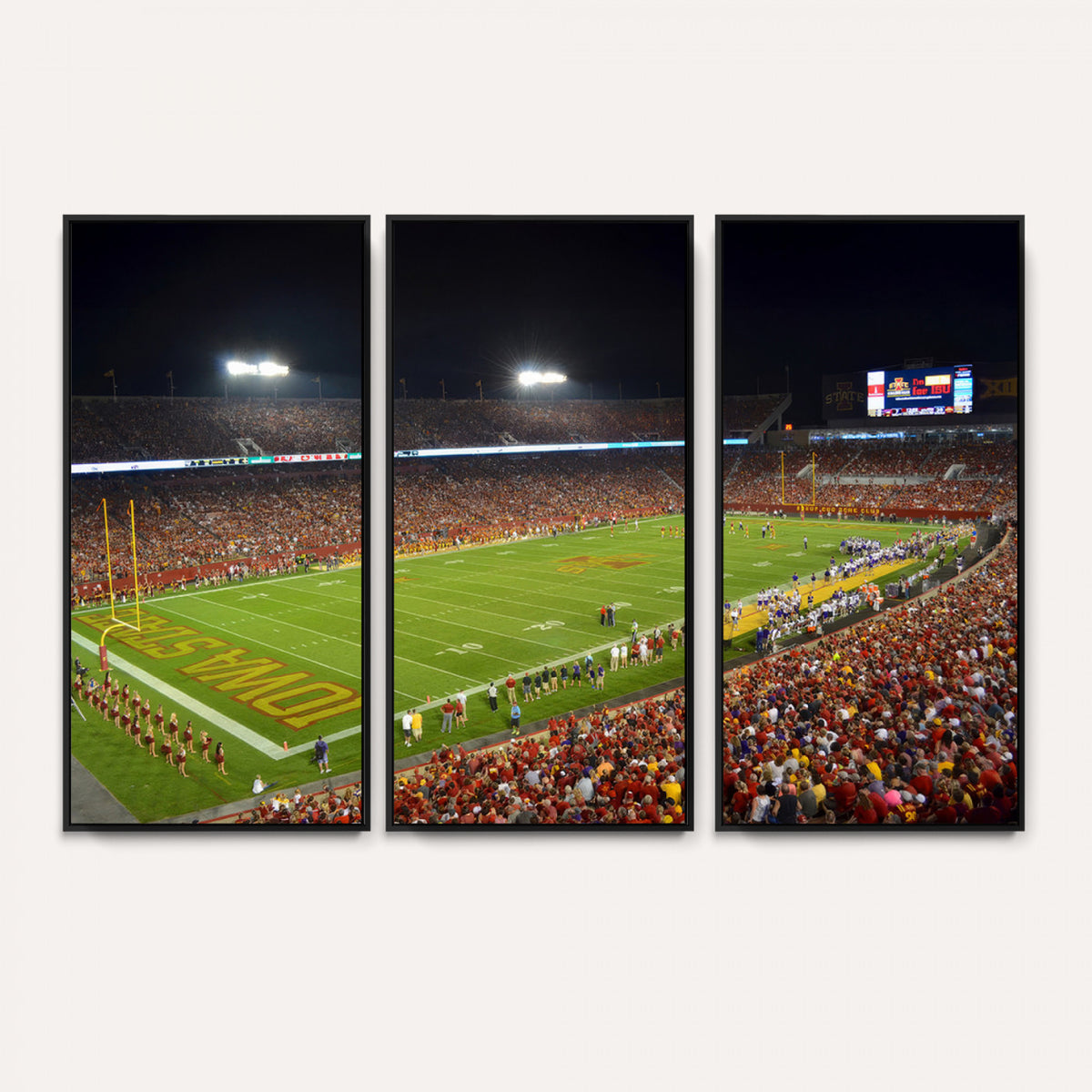 27211-MGV-CV-36X24 - Iowa State University Cyclones Football Team Print, Ames, Extra Large Game Room Wall Decor