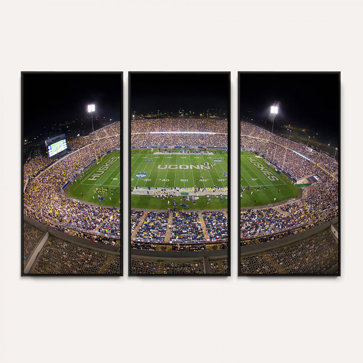 52855-MGV-CV-36X24 - The University of Connecticut UCONN Huskies Football Team Print, East Hartford