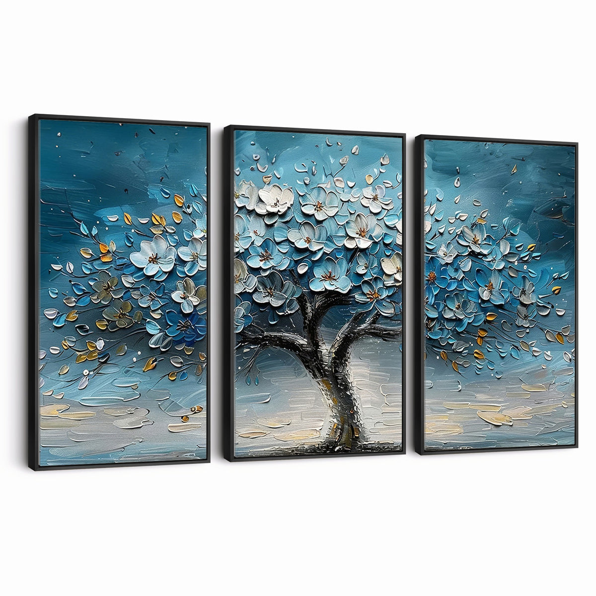 24109-_Poster-30x20 - Abstract Blooming Tree Wall Art Canvas Print, Floral Modern Home Decor