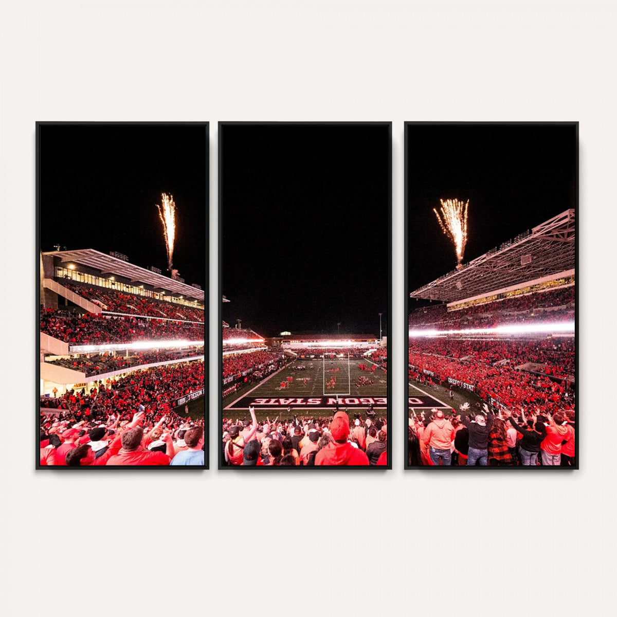 52633-MGV-CV-36X24 - Oregon State Beavers Football Team Print, Corvallis Reser, Framed and Ready to Hang