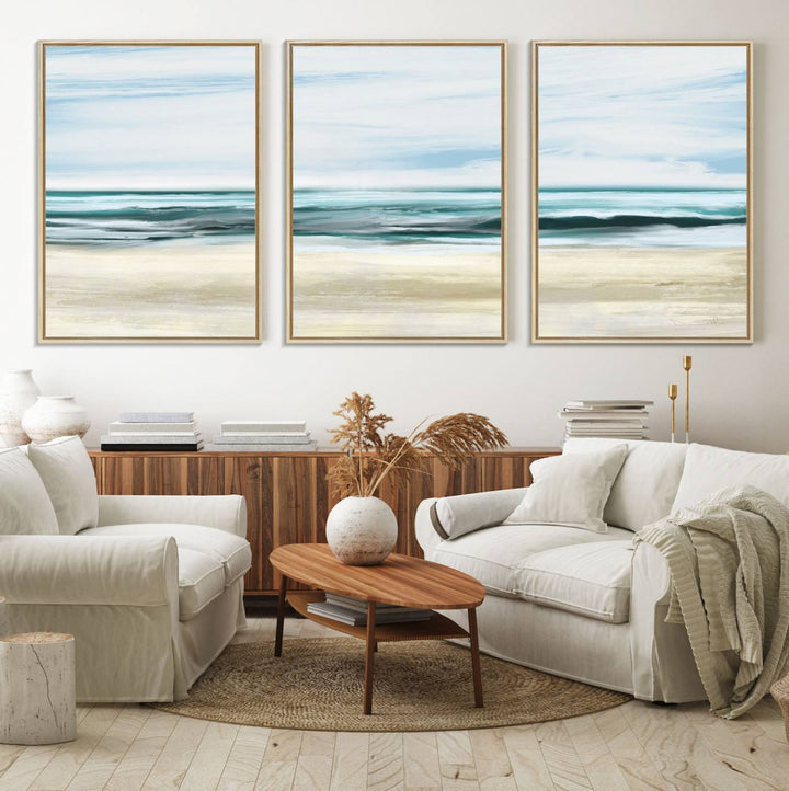 Ocean Abstract Wall Art Canvas Print.