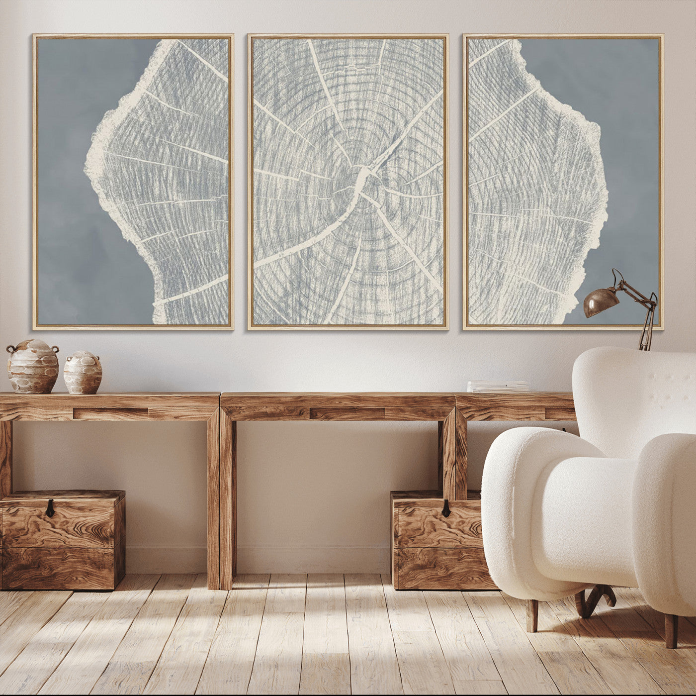 -Abstract Tree Ring Wall Art Canvas Print – Nature-Inspired, Ready to Hang, Modern Home Decor