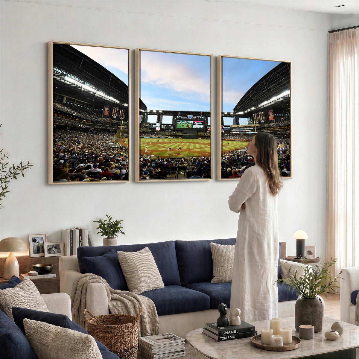 92672-MGV-CV-36X24 - Arizona Diamondbacks Team Print - Phoenix Chase Field