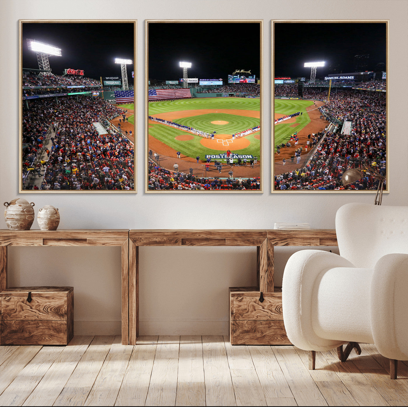 47365-MGV-CV-36X24-Fenway Park Wall Art Canvas Print | Large Baseball Stadium Canvas Print for Boston Red Sox Fans |