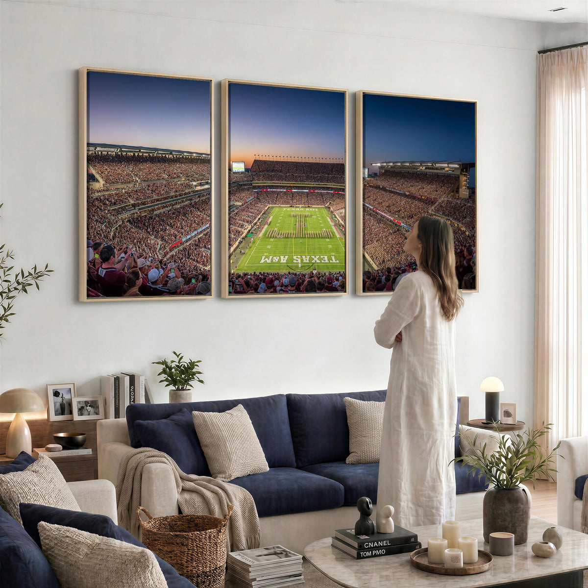 17421-MGV-CV-36X24 - Kyle Field Wall Art Print | Large Texas A&M Aggies Football Canvas Print for Sports Enthusiasts |