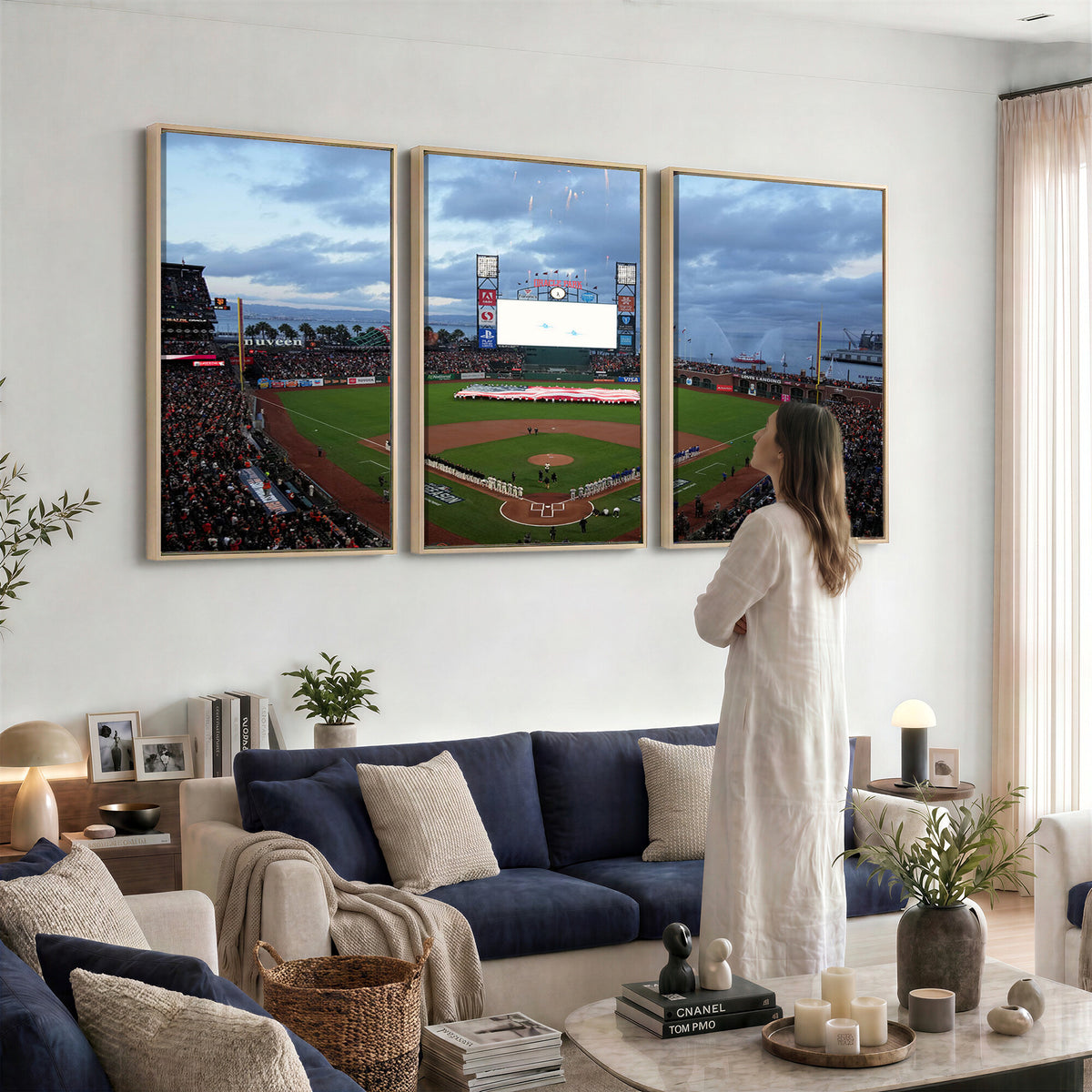 44631-MGV-CV-36X24 - Oracle Park San Francisco Giants Wall Art | Oracle Park Stadium Canvas Print