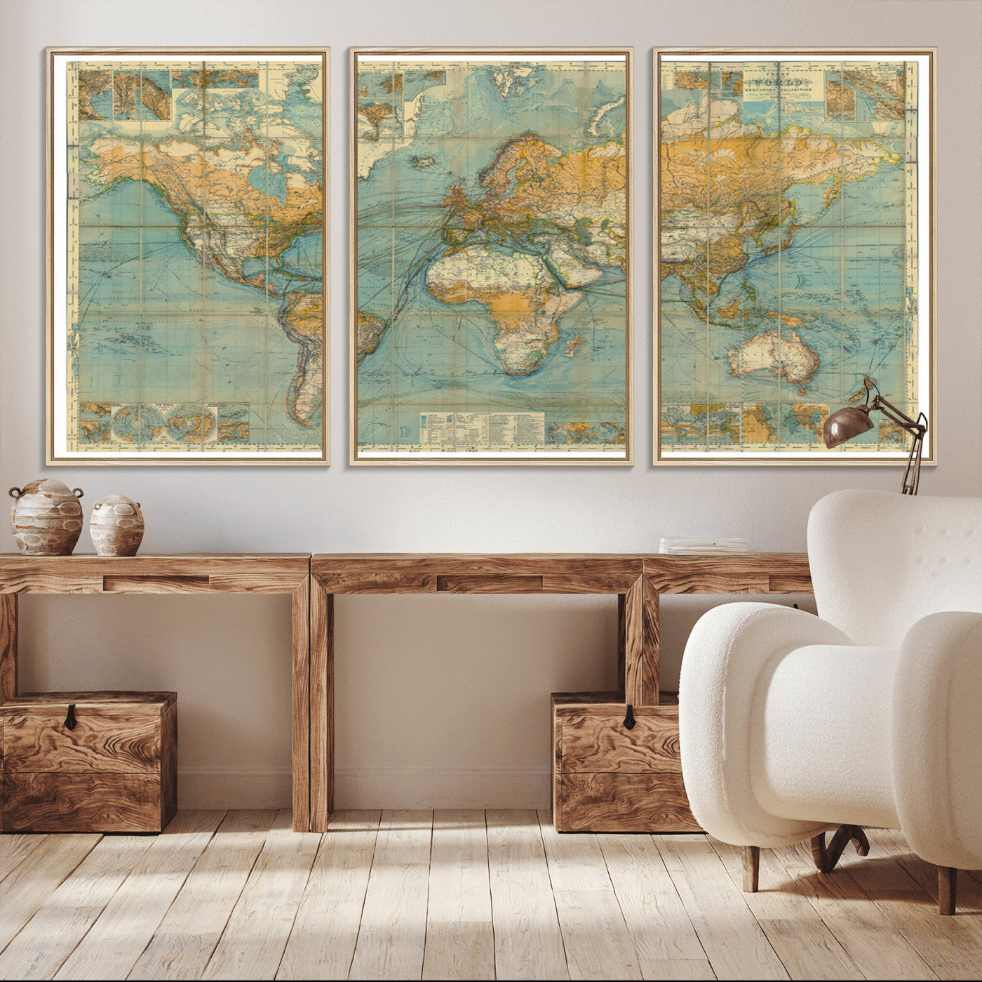 10247-MGV-CV-36X24-Push Pin World Map Canvas Print – Travel Tracker Wall Art for Couples, Perfect Anniversary Gift for Home or Office Decor