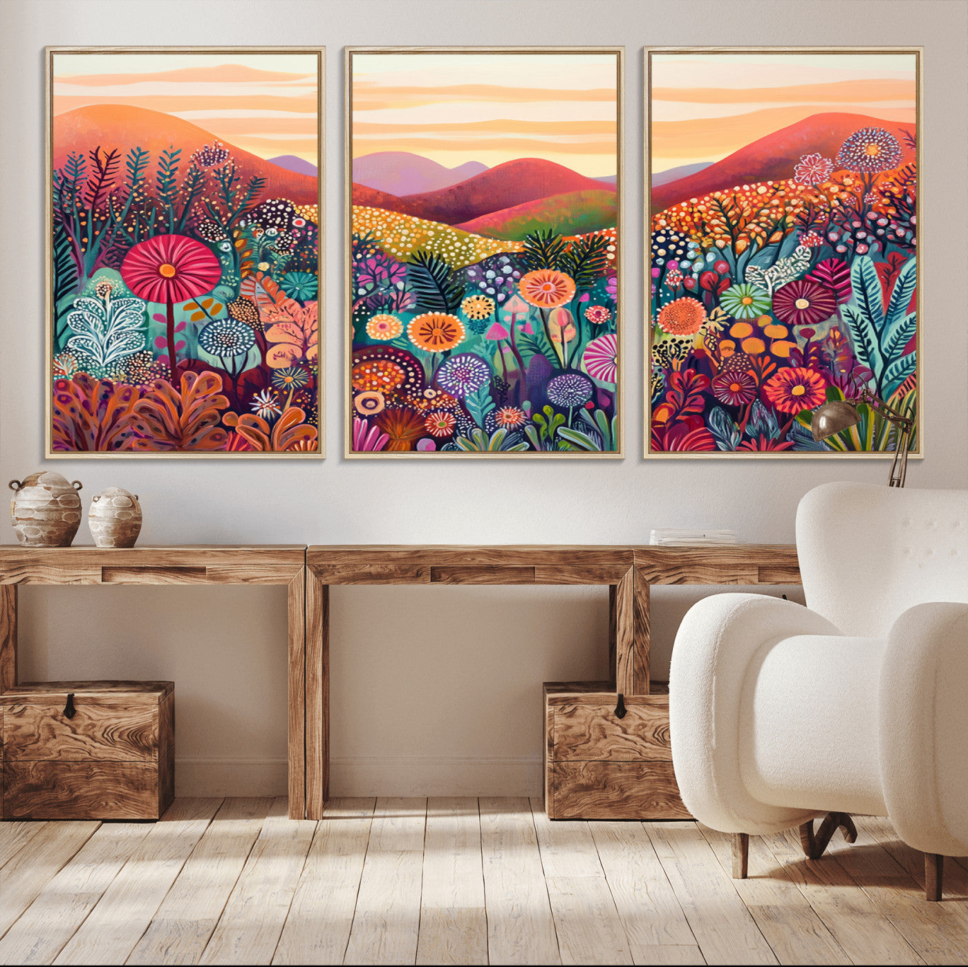 51484-MGV-CV-36X24-Yayoi Kusama 1986 Wall Art Print – Yayoi Kusama Wabi Sabi Japanese Wall Art Print - Vibrant Abstract