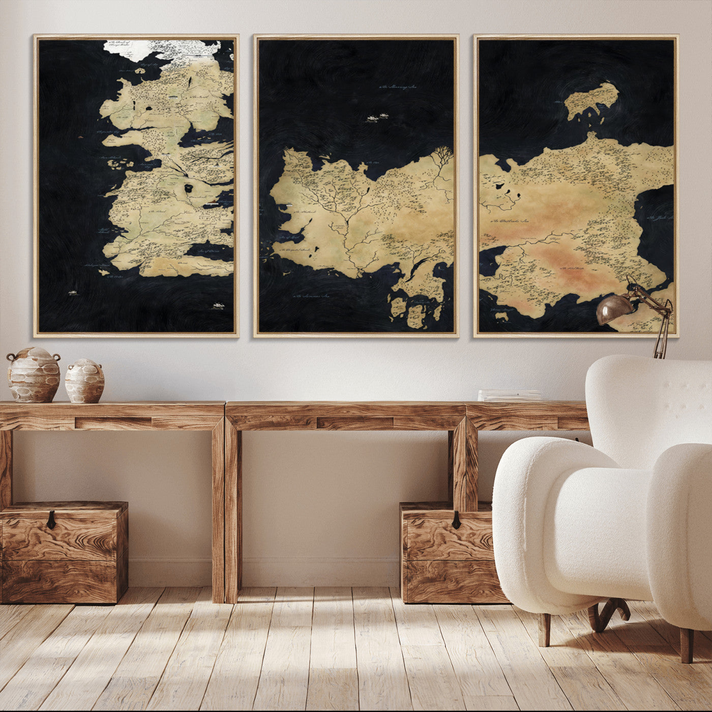 MGV-FC-60X30-3P - Push Pin World Map Canvas Print – Framed Wall Art for Couples to Track Their Travels – Anniversary