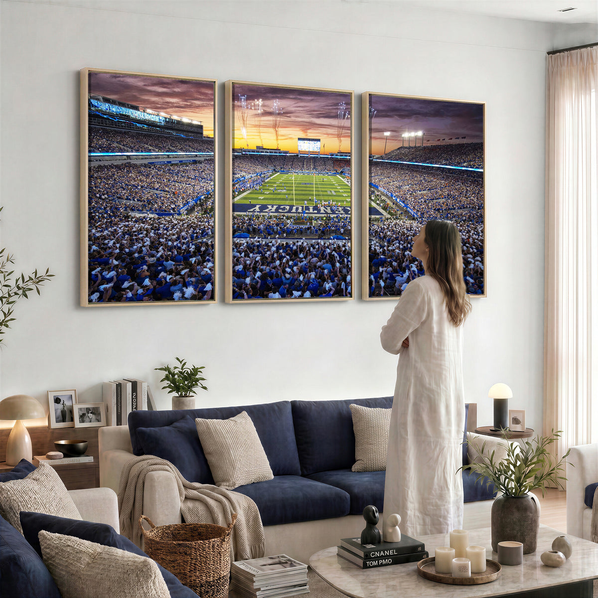 78524-MGV-CV-36X24 - Kroger Field Wall Art Print, Kentucky Stadium Wall Art