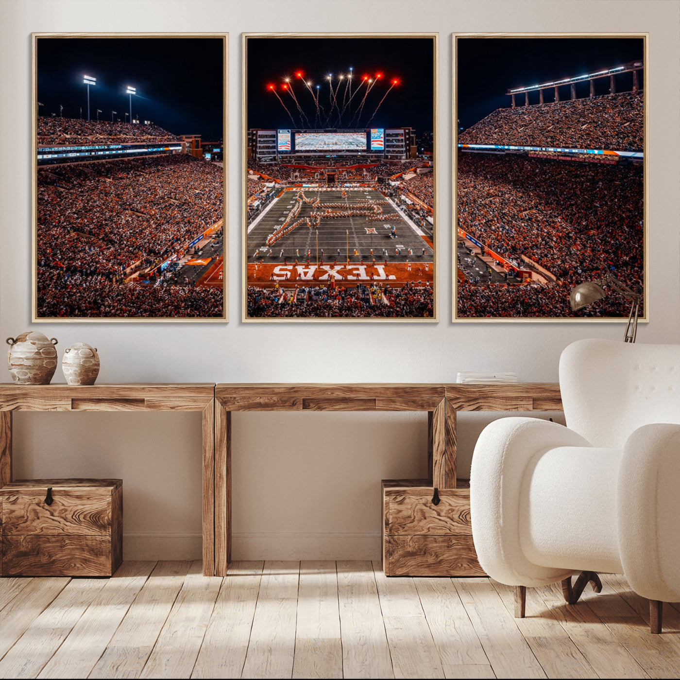 MGV-FC-60X30-3P - Texas Memorial Stadium Wall Art Canvas Print